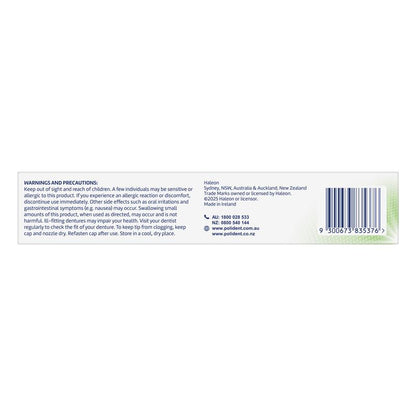 Polident Denture Adhesive Cream Fresh Mint 2x60g Pack Exclusive Size