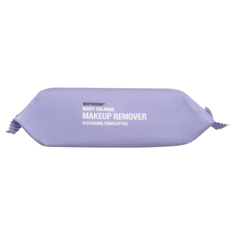 Neutrogena Night Calming Makeup Remover Cleansing Towelettes Wipes 25 Pack