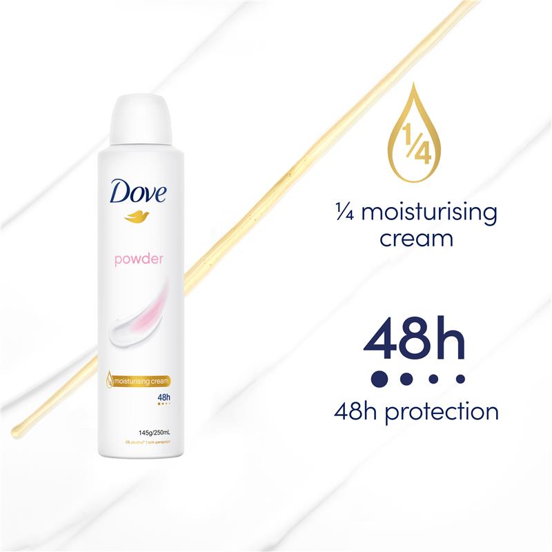 DOVE antiperspirant Powder Soft 250ml - GimmeNow