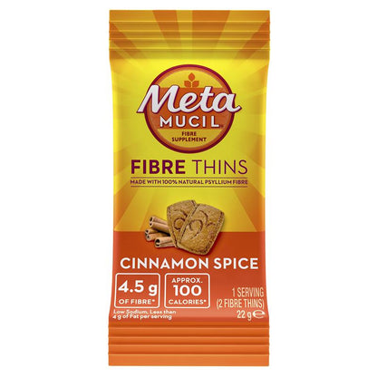 Metamucil Fibre Thins Cinnamon Spice 24 Pack