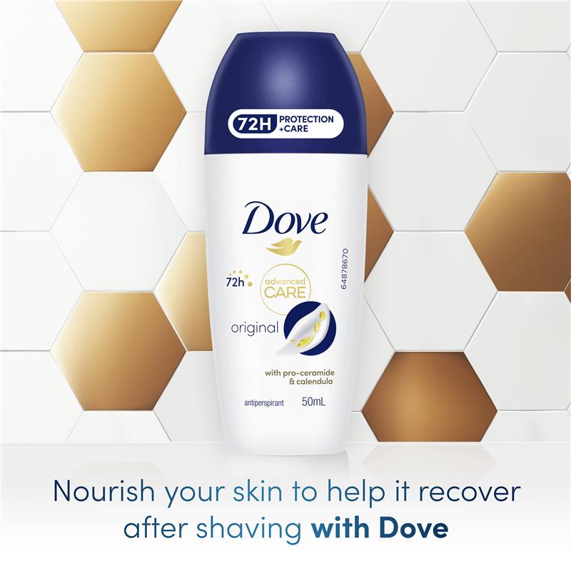 Dove Women Advanced Care Antiperspirant Deodorant 72h Roll On Original 50ml