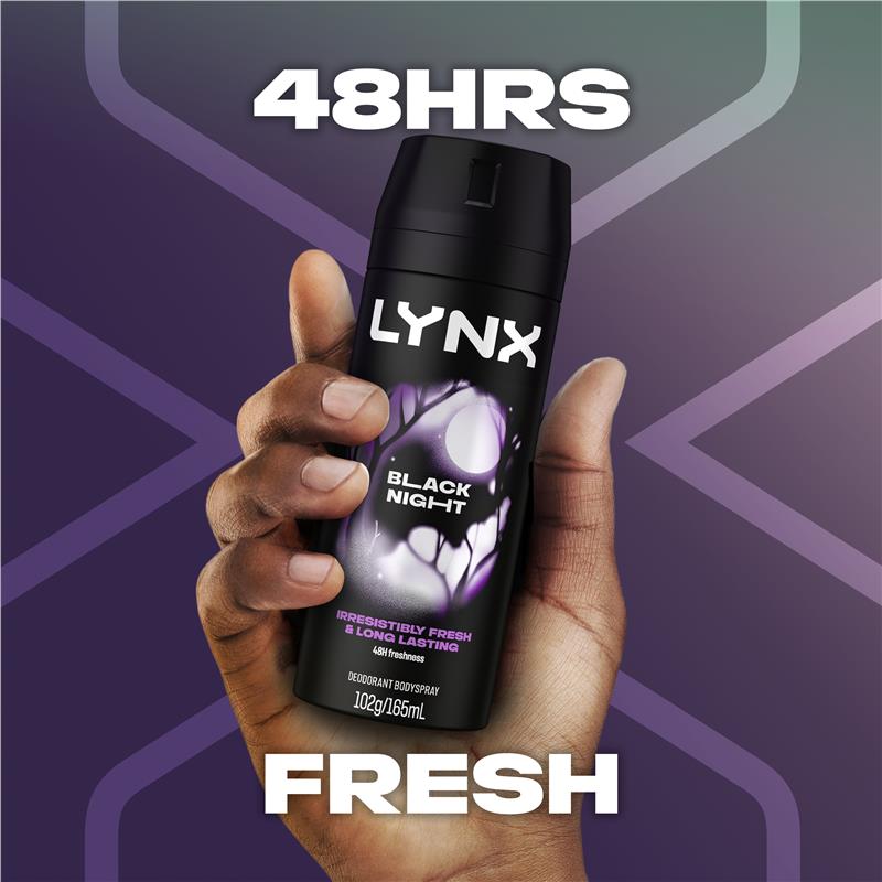 Lynx Deodorant Black Night 165ml