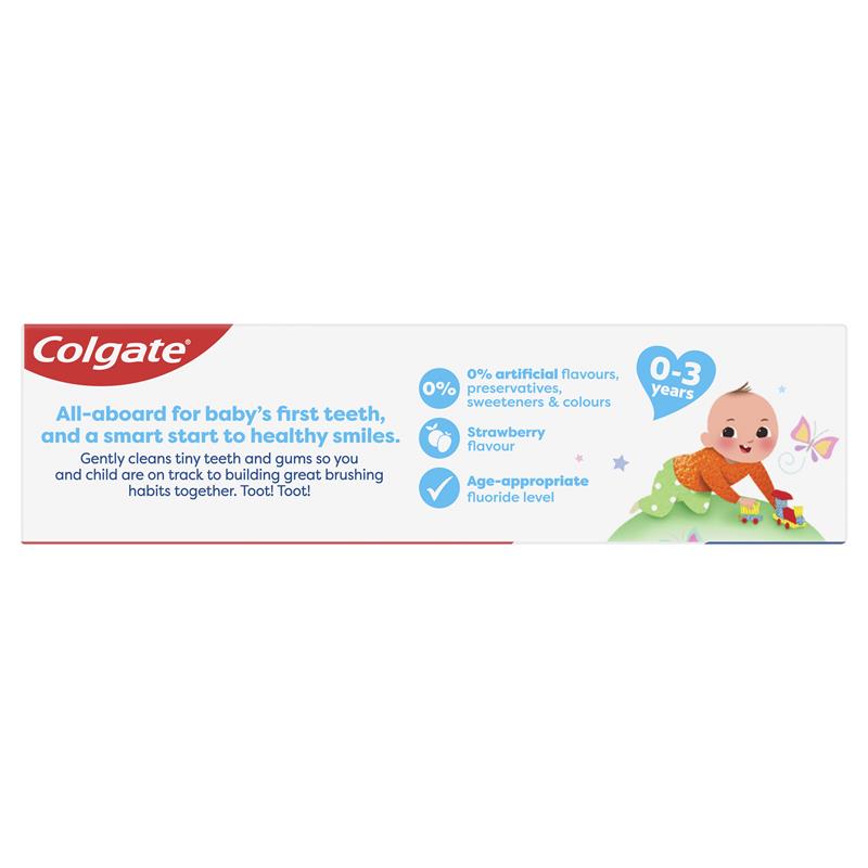 Colgate Toothpaste Kids Anticavity 0-3 Years Strawberry Flavour 80g