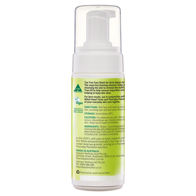 Thursday Plantation Tea Tree Acne Face Wash 150ml