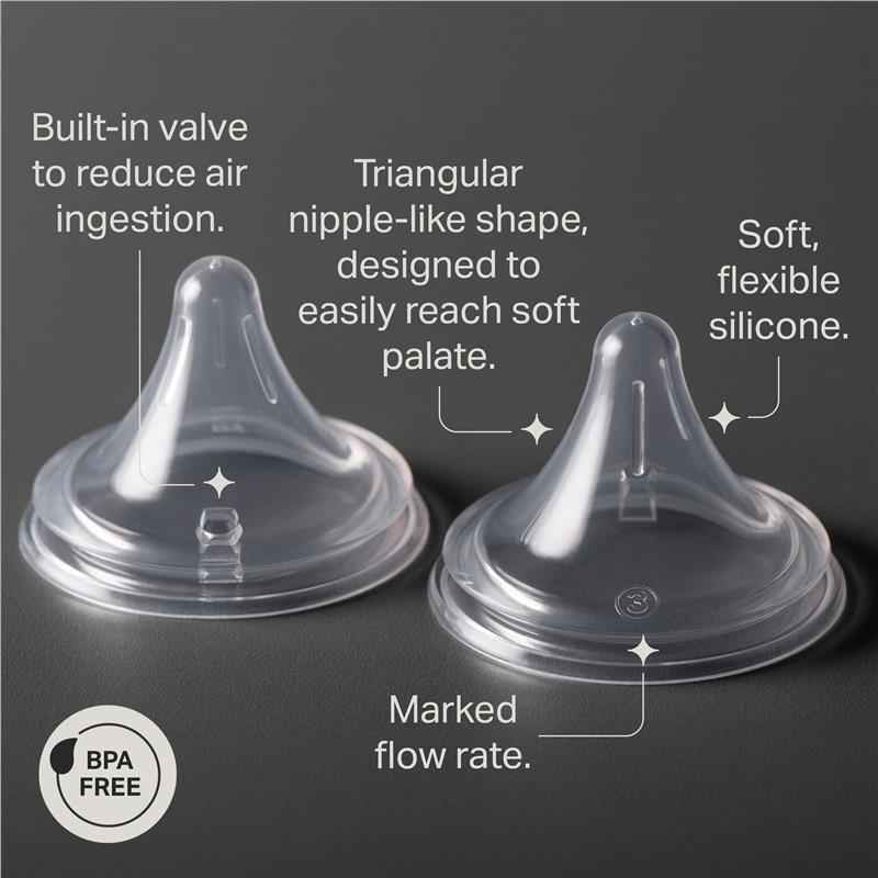 Tommee Tippee Natural Start Triangular Teat Fast 2 Pack
