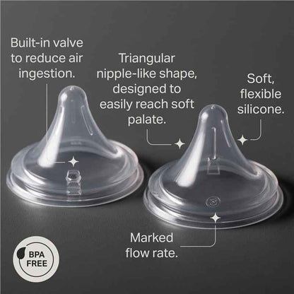 Tommee Tippee Natural Start Triangular Teat Fast 2 Pack