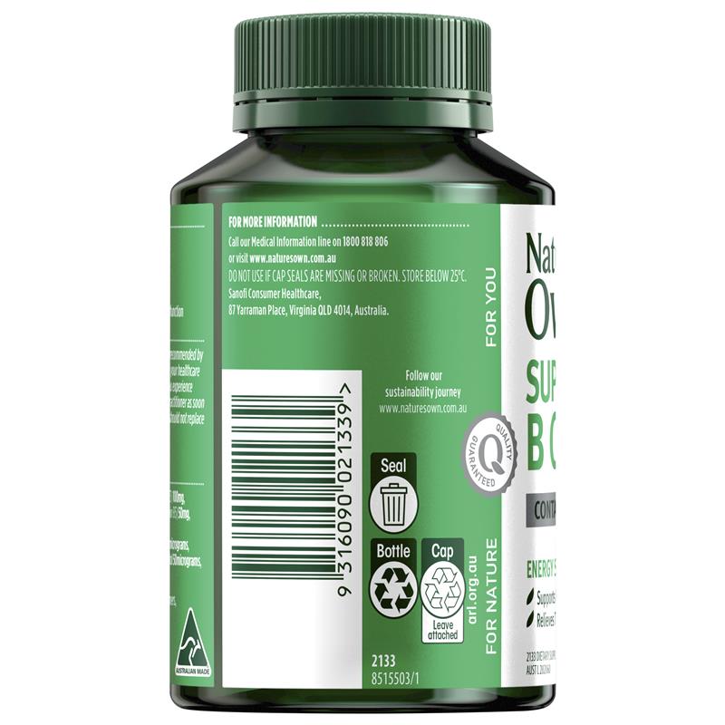 Nature's Own Super B Complex 200 Tablets Exclusive Size
