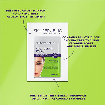 Skin Republic Spot Clear Salicylic Acid Patch 48 Pack