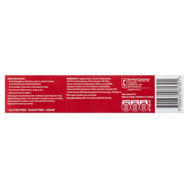 Colgate Toothpaste Optic White Stain Fighter Teeth Whitening 140g - GimmeNow