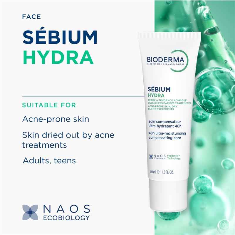 Bioderma Sebium Hydra Nourishing Moisturiser 40ml