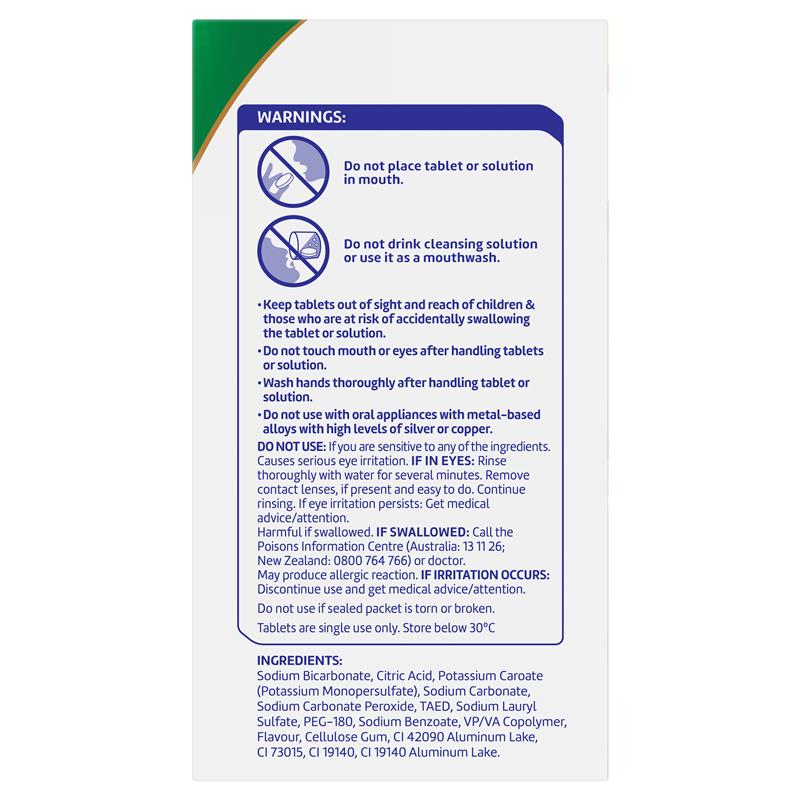Polident Whitening Denture Cleanser 108 Tablets Exclusive Size