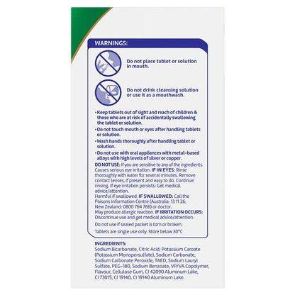 Polident Whitening Denture Cleanser 108 Tablets Exclusive Size