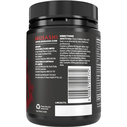 Musashi Shred Chewables Sour Punch Flavour 54 Tablets