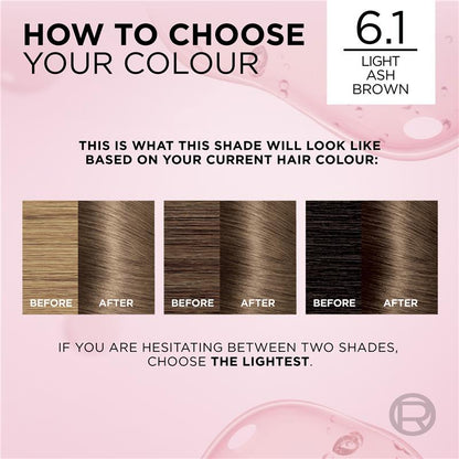 L'Oreal Excellence Creme 6.1 Light Ash Brown Hair Colour