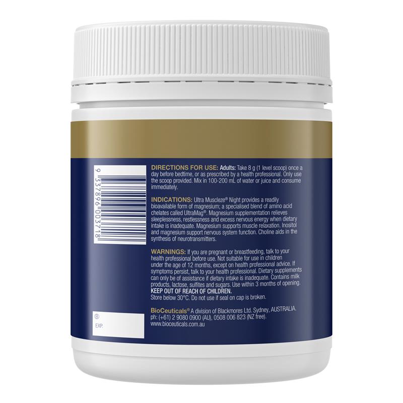 Bioceuticals Ultra Muscleze Night 400g