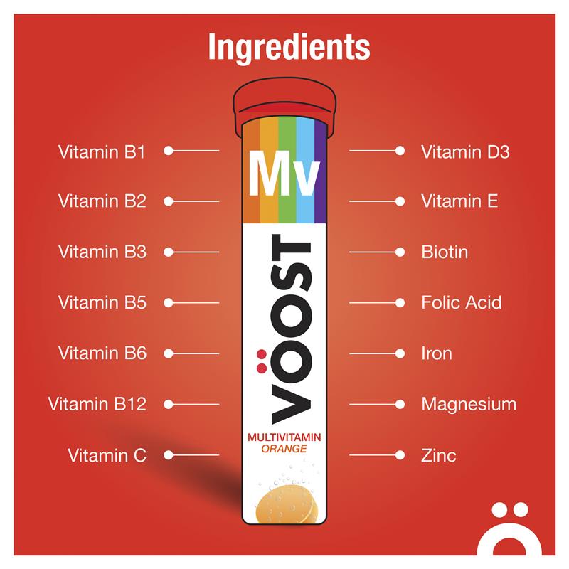 Voost Multivitamin Effervescent 60 Pack Exclusive Size - GimmeNow