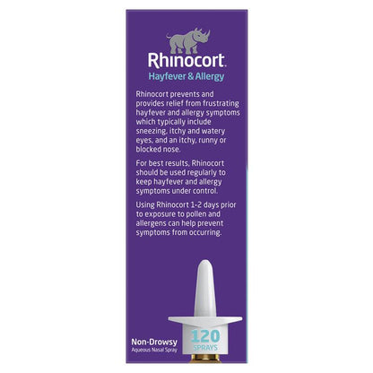 Rhinocort Original Hayfever & Allergy Nasal Spray 120 Sprays