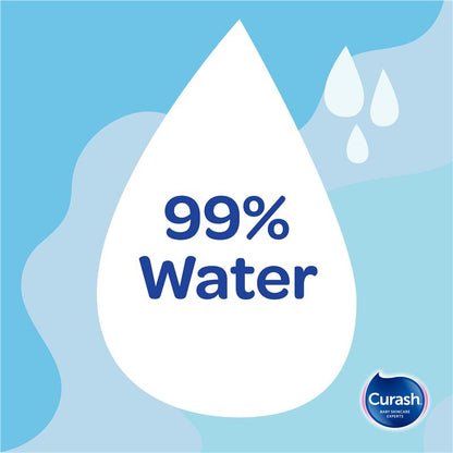 Curash Simply Water Wipes 8x80 Pack
