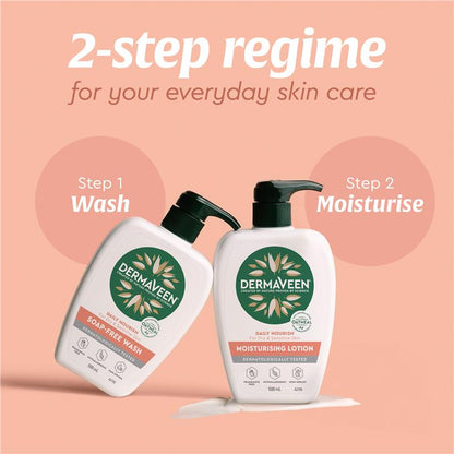 DermaVeen Daily Nourish Moisturising Lotion 1.25L Exclusive Size
