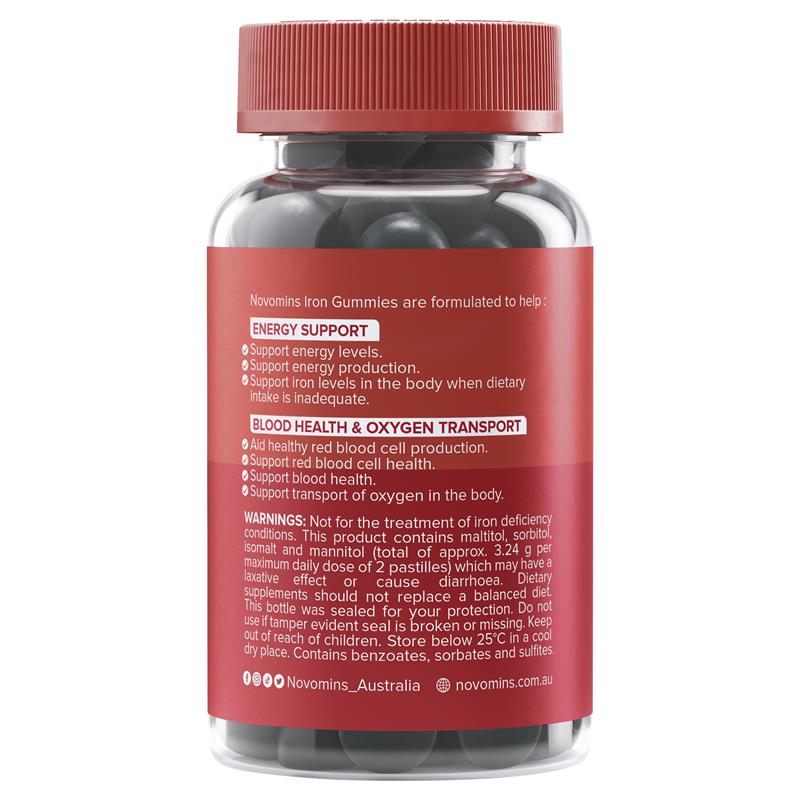 Novomins Iron 60 Gummies NEW
