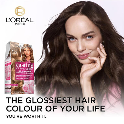 L'Oreal Paris Casting Creme Gloss Semi-Permanent Hair Colour - 700 Dark Blonde (Ammonia free)