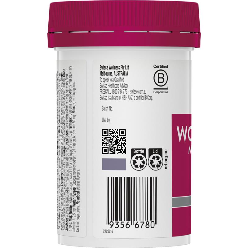 Swisse Womens Multivitamin 50+ 60 Tablets