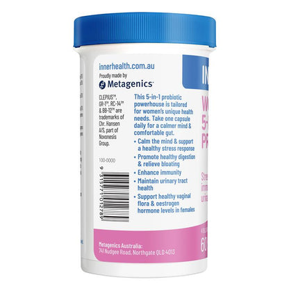 Inner Health Women's 5-in-1 Probiotic 60 Capsules