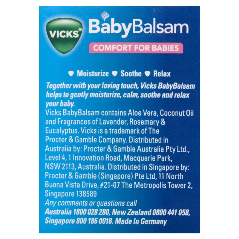 Vicks Vaporub Baby Balsam 100g