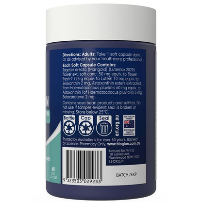 Bioglan Healthy Eyes & Vision 60 Capsules
