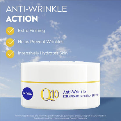 NIVEA Q10 Anti-Wrinkle Firming Day Cream SPF30 50ml - GimmeNow