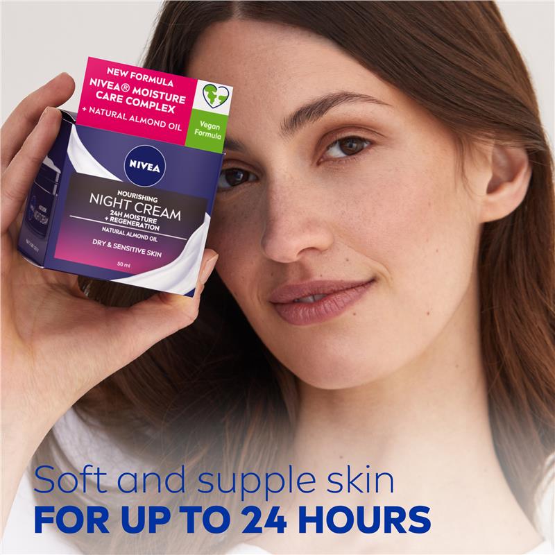 NIVEA Daily Essentials Nourishing Face Moisturiser Night 50ml