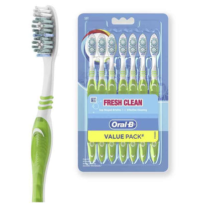 Oral B Toothbrush Fresh Clean Soft 7 Pack