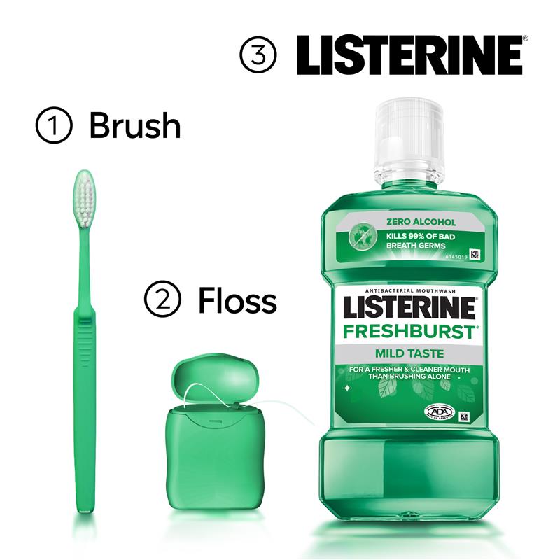 Listerine Mouthwash Freshburst Zero 750ml