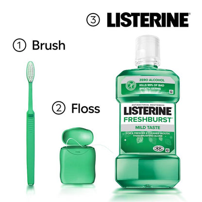 Listerine Mouthwash Freshburst Zero 750ml