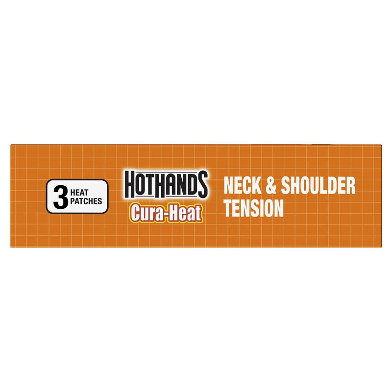 Hot Hands Cura Heat Neck And Shoulder Pain Patch 3 Pack