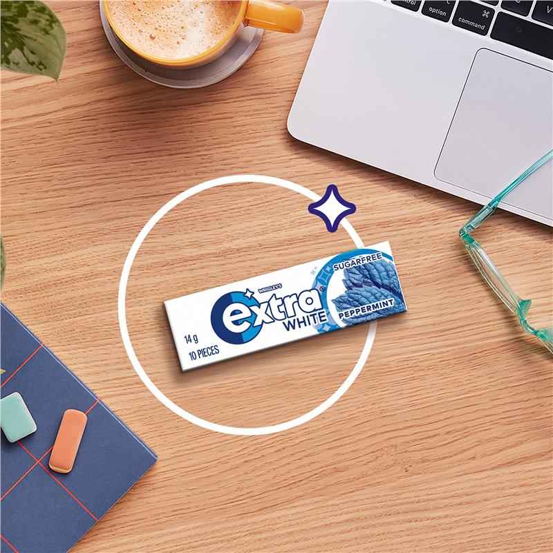 Extra White Peppermint Gum 10 piece
