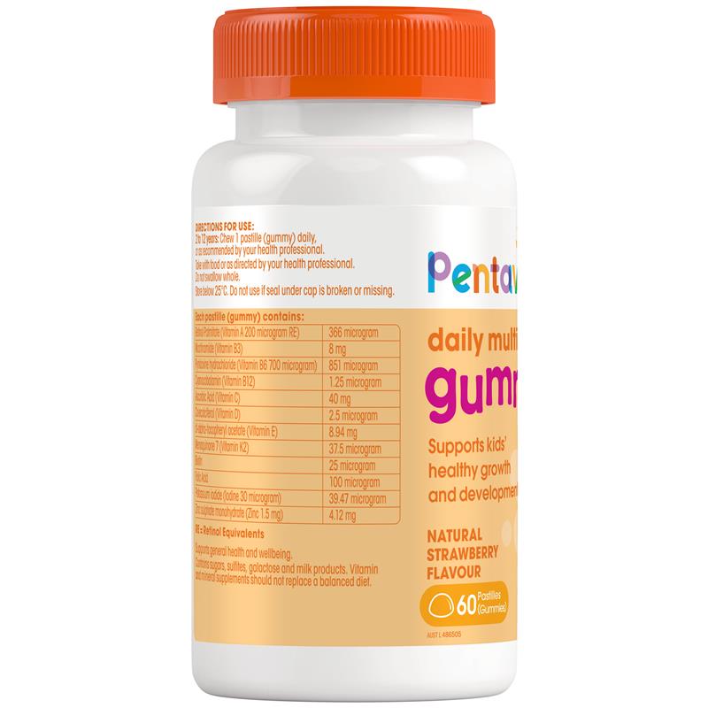 Pentavite Daily Multivitamin Kids Gummies 60 Gummies