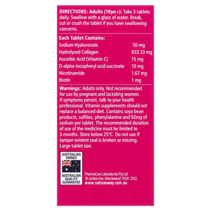 Nature's Way Beauty Collagen + Hyaluronic Acid 60 Capsules
