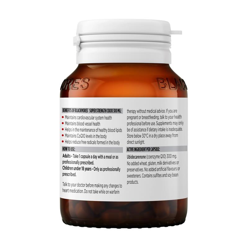 Blackmores Super Strength CoQ10 300mg 30 Capsules - GimmeNow