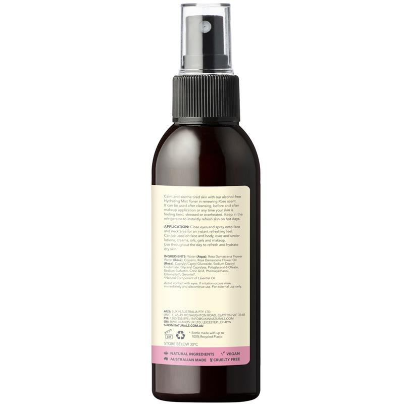 Sukin Rose Hydrating Mist Toner 125ml