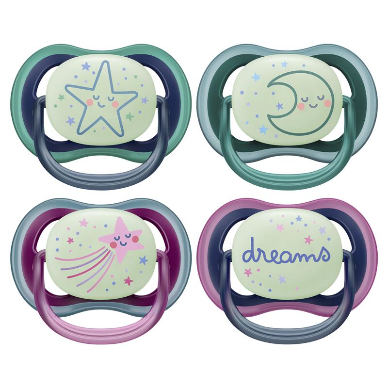 Avent Ultra Air Night Soother 6-18 Months 2 Pack