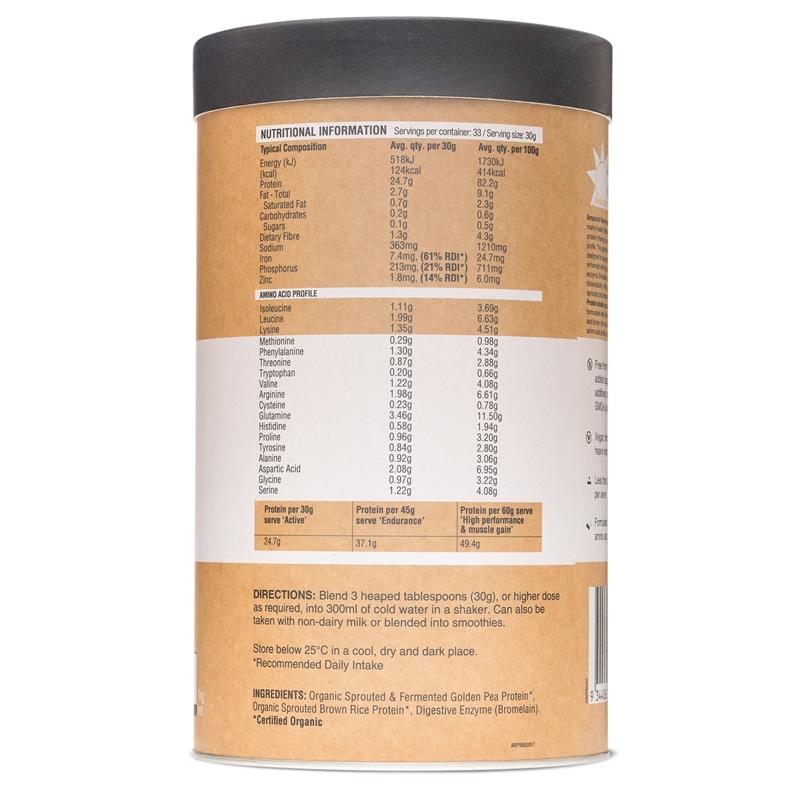 Amazonia RAW Protein Isolate Natural 1kg
