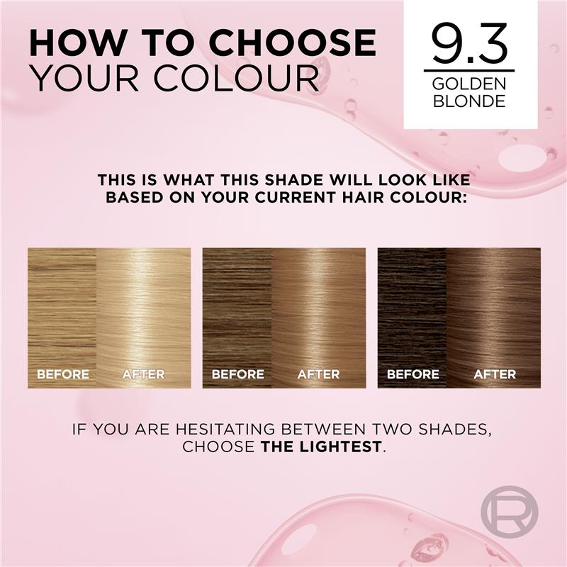 L'Oreal Excellence Creme 9.3 Light Golden Blonde Hair Colour
