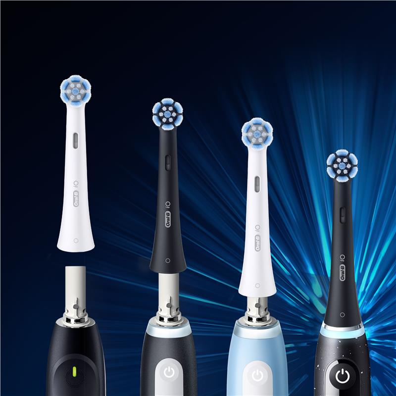 Oral B Power Toothbrush iO Clean and Gum Protect Refills Black 4 Pack