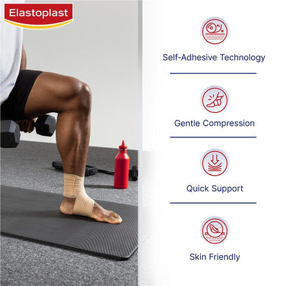 Elastoplast Cohesive Compression Bandage Tan 7.5cm x 4.5m