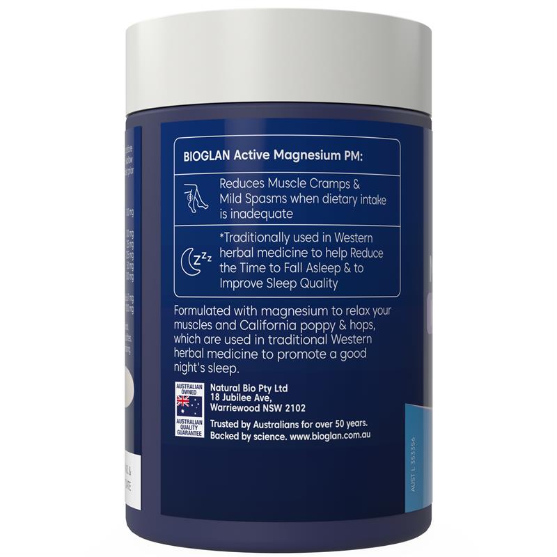 Bioglan Active Magnesium PM 60 Tablets