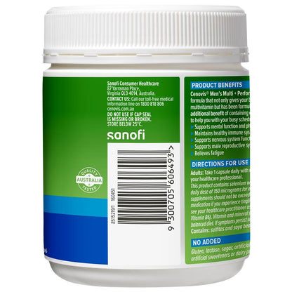 Cenovis Once Daily Mens Multi + Performance 150 Capsules