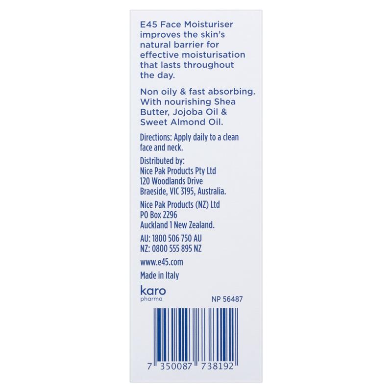 E45 Face Moisturiser 50ml