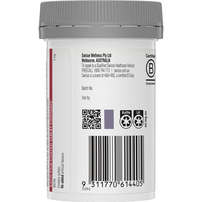 Swisse Beauty High Strength Biotin 5000mcg 100 Tablets