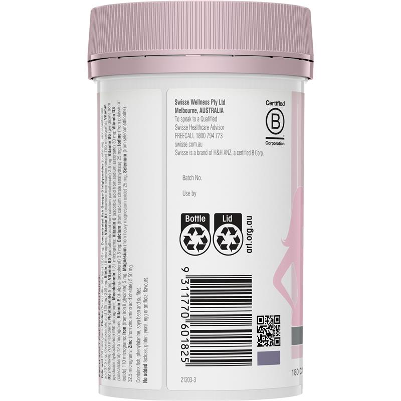 Swisse Ultinatal Pre Conception & Pregnancy 180 Capsules - GimmeNow